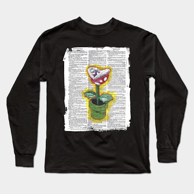 Piranha Plant Long Sleeve T-Shirt by kylewillis